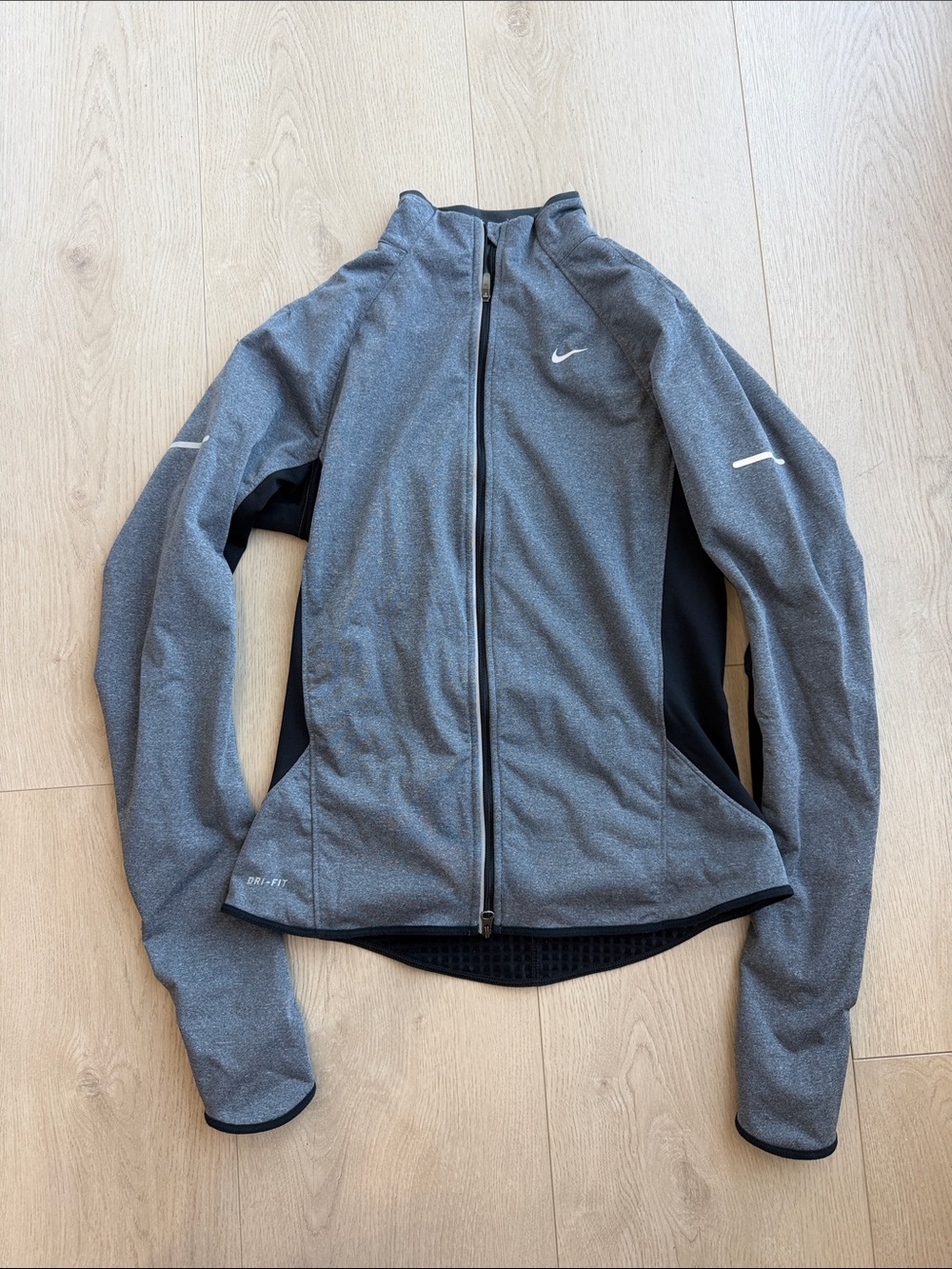 Nike Women's Heather Gray Full-Zip Dri-FIT Ski Jacket